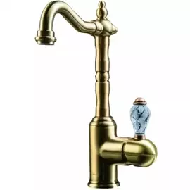 Смеситель для раковины Boheme Crystal бронзовый 21х5,5х30,2 см