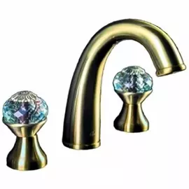 Смеситель для раковины Boheme Flora бронзовый 11,2х17 см