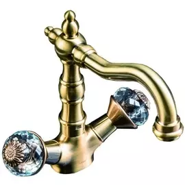 Смеситель для раковины Boheme Flora бронзовый 21х15,2х20,9 см