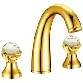 Смеситель для раковины Boheme Imperiale Presente золотой 5,6х16х17 см