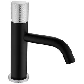 Смеситель для раковины Boheme Stick чёрный с серебряным 4,5х17х21,4 см (121-BCR.2)