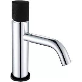 Смеситель для раковины Boheme Stick серебряный с чёрным 4,5х17х21,4 см
