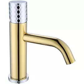 Смеситель для раковины Boheme Stick золотой с серебряным 4,5х17х21,4 см