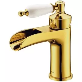 Смеситель для раковины Boheme Vogue золотой 11х5х16,4 см