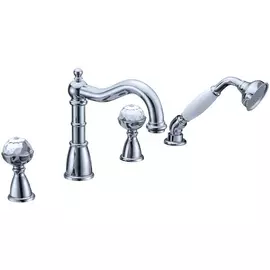 Смеситель для ванны Boheme Brillante серебряный 6,5х21,6х19,6 см