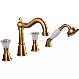 Смеситель для ванны Boheme Camelia бронзовый 5,5х19х19,6 см