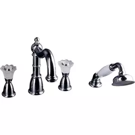 Смеситель для ванны Boheme Camelia серебряный 5,5х19х19,6 см