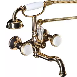 Смеситель для ванны Boheme Satine золотой 21,5х21,5х27,7 см