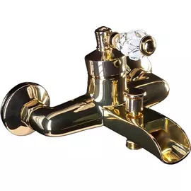 Смеситель для ванны Boheme Vogue Crystal золотой 21х17,6х12,9 см