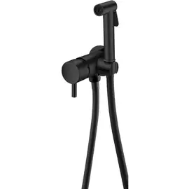 Смеситель гигиенический для биде Boheme Uno чёрный 8,7х10х19 см