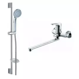 Смеситель ванны длин излив Душ стойка Bravat