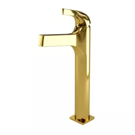 Смеситель WasserKraft Sauer для раковины Глянец Золото 20x5x31,6 см