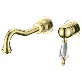 Смеситель встроенный для раковины Boheme Imperiale Ripresa золотой 6,2х21х14,3 см