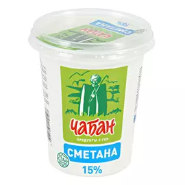 Сметана ЧАБАН Халяль 15% 400 г