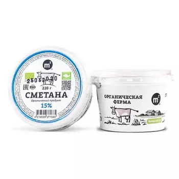 Сметана Ферма М2 15% 220 г