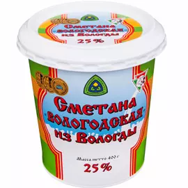 Сметана Из Вологды Вологодская 25% 400 г