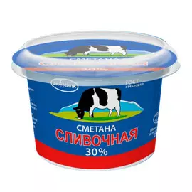 Сметана Экомилк Сливочная 30%, 200 г