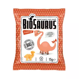 Снэки кукурузные Biosaurus с кетчупом 15 г