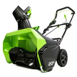 Снегоуборщик аккумуляторный Greenworks GD60STK4, 60V, 51 см, бесщеточный, c АКБ 4АЧ и ЗУ