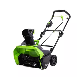 Снегоуборщик аккумуляторный Greenworks GD60STK6, 60V, 51 см, бесщеточный, c АКБ 6АЧ и ЗУ