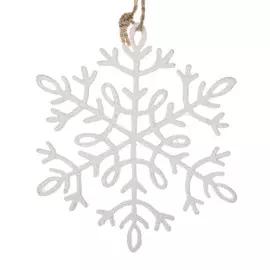 Снежинка Weiste Eco белая 11 см