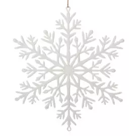 Снежинка Weiste Eco белая 21 см