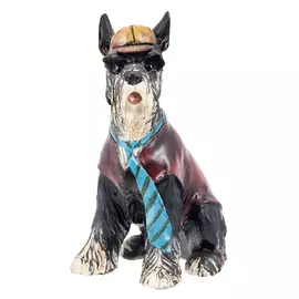 Собака Royal gifts в полосатом галстуке, 20 см