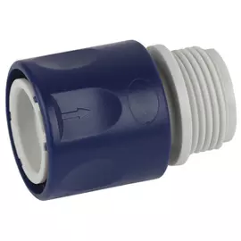 Соединитель (коннектор) для шланга с внешней резьбой 19мм (3/4) Green apple Gaes20-10 есо