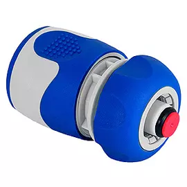 Соединитель (коннектор) с аквастопом для шланга 12 мм (1/2) Green apple tpr (20/200)