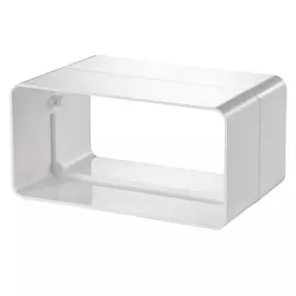 Соединитель плоского канала Vents белый 6х20,4 см