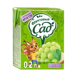 Сок Фруктовый Сад Яблоко-Виноград 200 мл