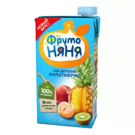 Сок ФрутоНяня мультифруктовый с 3-ех лет 500 мл