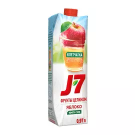 Сок J-7 Фрукты Целиком Яблоко с мякотью 0,97 л