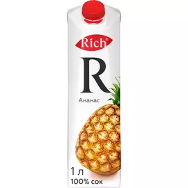 Сок Rich ананасовый с мякотью 1 л