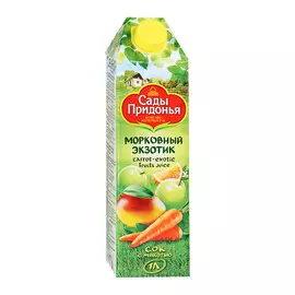Сок Сады Придонья Морковный экзотик с мякотью 1 л