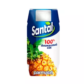 Сок Santal ананасовый 100% 200 мл