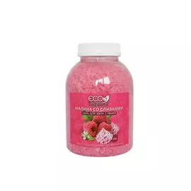 Соль Ecotherapy для ванн с пеной малина со сливками 1,3 кг