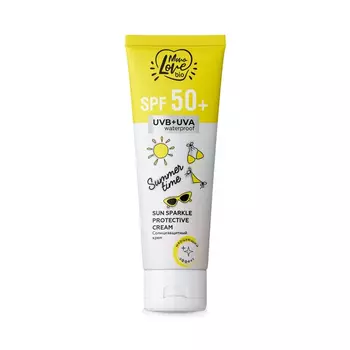 Солнцезащитный крем MonoLove bio SPF 50+ Summer time с мерцающим эффектом 100мл