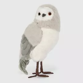 Сова James arts бело-серая, 18х13х32 см