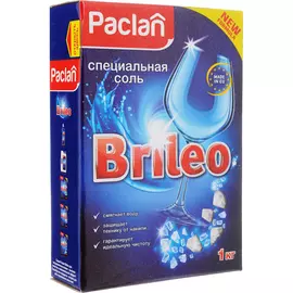 Специальная соль Paclan Brileo для посудомоечных машин 1 кг