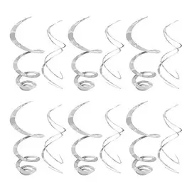 Спираль Amscan Silver 55 см 12 шт