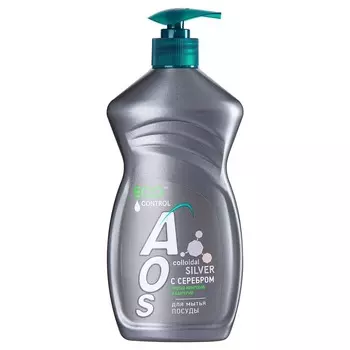 Средство для мытья посуды Aos с серебром 450 г