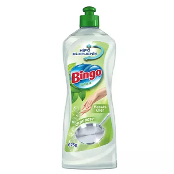 Средство для мытья посуды Bingo Sensitive hands 675 мл