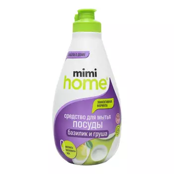 Средство для мытья посуды Mimi Home Базилик и груша 370 мл