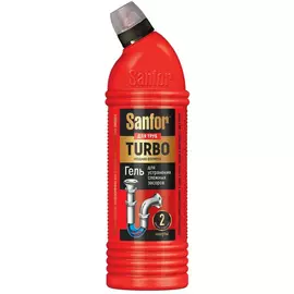 Средство для очистки канализационных труб Sanfor Turbo, 750 мл
