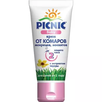 Средство Picnic baby крем от комаров, мокрецов, москитов 40 мл