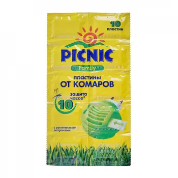 Средство Picnic Family инсектицидное пластины 10 шт