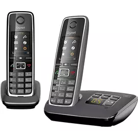 Стационарный телефон Gigaset C530 AM DUO Black