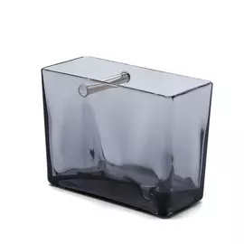 Стакан для ванной Primanova Biga прозрачно-чёрный 12х6х9 см
