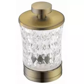 Стакан для ватных дисков Boheme Provanse бронзовый 8х13 см